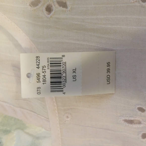 🔥NWT:🔥XL New Preppy Aerie Pale Pink Crop Top - Picture 5 of 5